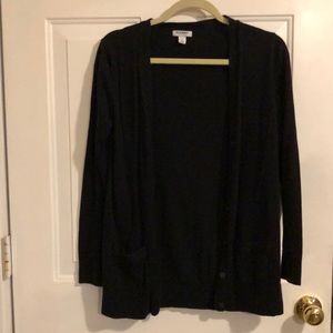 Black cardigan